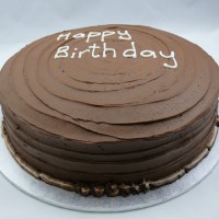 Chocolate Buttercream Swirl Cake